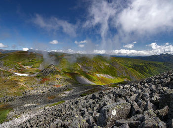 Scenic view of landscape against sky