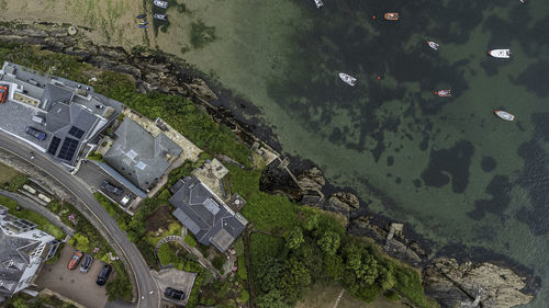 High angle view of cityscape