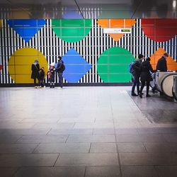 People at subway station