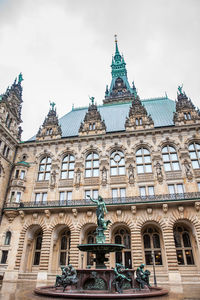 Low angle view of historical building against sky