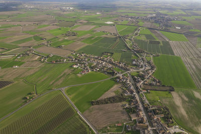 High angle view of cityscape