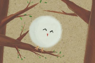 High angle view of ball on sand