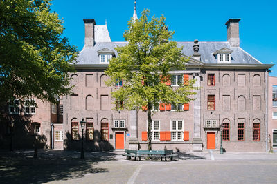 Exterior of building against clear sky