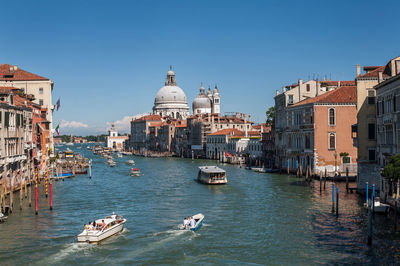 Grand canal and santa maria della salute in city