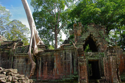 Low angle view of a temple