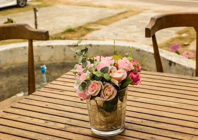 Close-up of potted plant on table