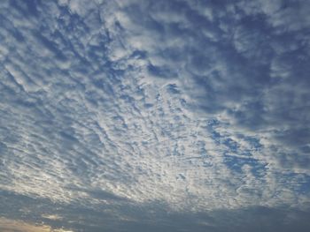 Low angle view of clouds in sky