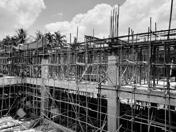 Construction site against sky