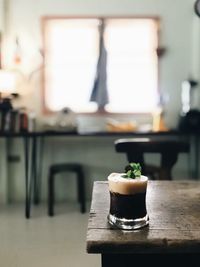 Close-up of potted plant on table at home