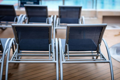 Empty chairs in waiting room