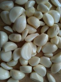 Full frame shot of chopped coffee beans in bowl