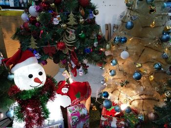 View of christmas tree