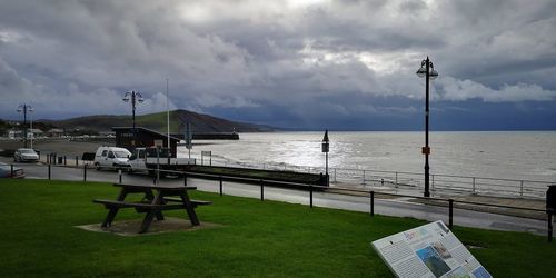 Scenic view of sea against sky