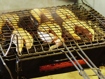 Cooking pan on stove