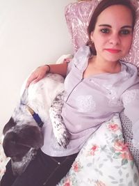 Portrait of young woman