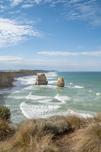 Scenic view of sea against sky