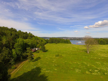 Scenic view of landscape against sky