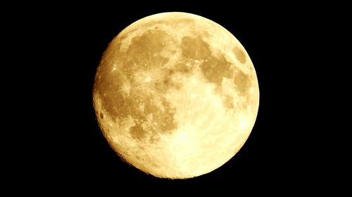 Idyllic shot of moon against clear sky