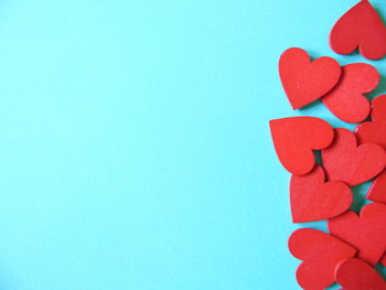 Close-up of multi colored candies against white background