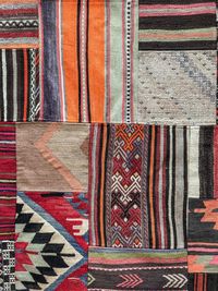 Full frame shot of multi colored carpet