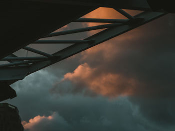 Low angle view of storm clouds in sky