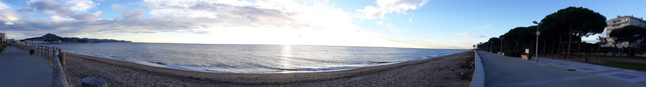 Panoramic view of sea against sky