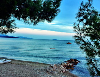 Scenic view of sea against sky