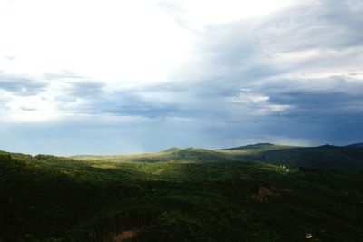 Scenic view of landscape against sky