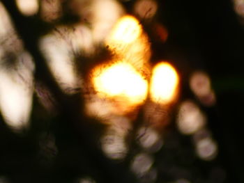 Defocused image of sunlight