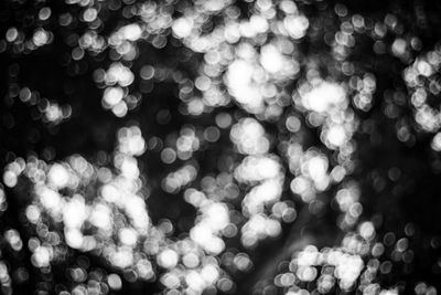 Defocused image of illuminated lights