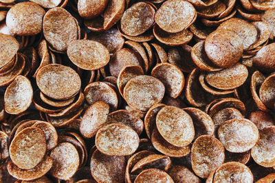 Full frame shot of coins