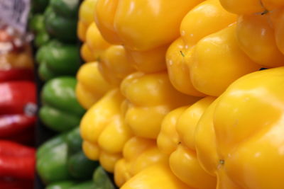 Full frame shot of yellow vegetables