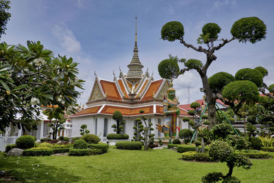 A temple at wat arun in bangkok, thailand