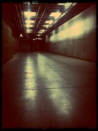 Empty corridor of building