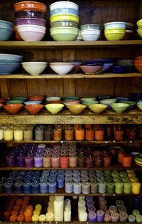 Close-up of multi colored vegetables for sale in market