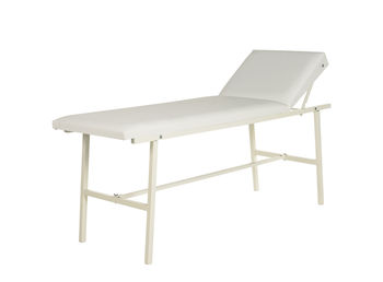 Empty chair on table against white background
