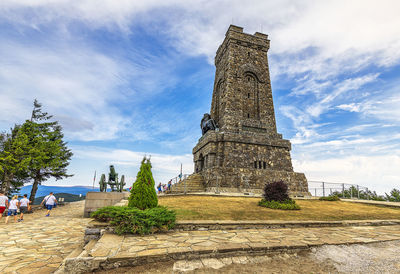 View of shipka monument, bulgaria