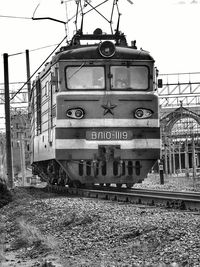 View of train against sky