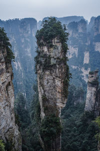 View of rock formations