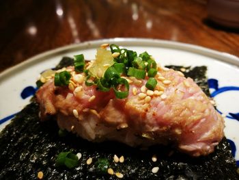 Close-up of food in plate