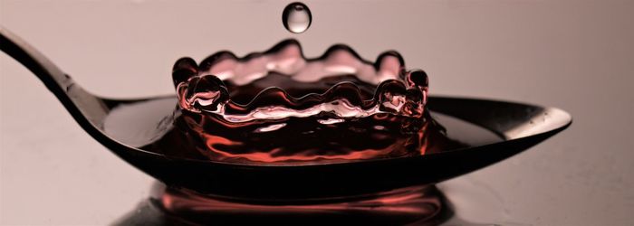 Close-up of ice cream in glass