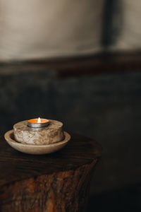 Close-up of coffee on table