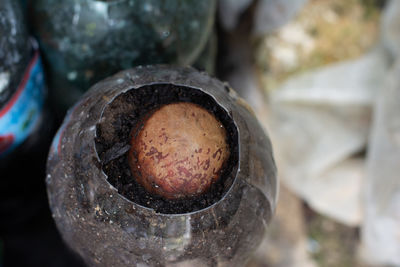 Close-up of old metal