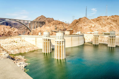 View of dam against sky