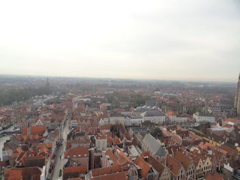 Aerial view of buildings in city