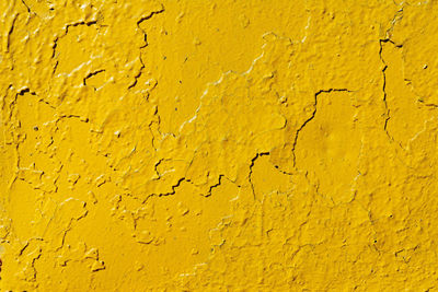 Full frame shot of yellow wall