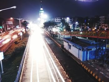 City street at night