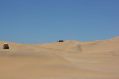 Scenic view of mountains against clear sky