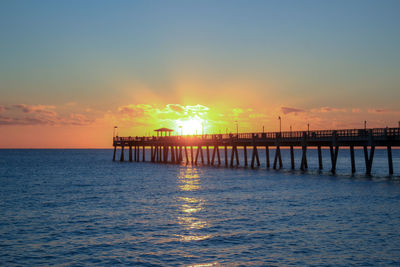 Sunrise at pier