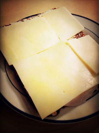 Close-up of food on table